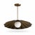 Add vintage elegance to your home with this handcrafted scalloped brass semi-flush ceiling light by MOONSUN 5. Designed...