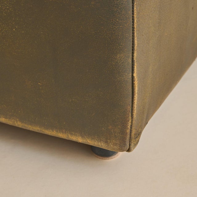 Swiss Olive Leather DS 49 Ottoman by De Sede, 1970s - 2 Available For Sale - Image 13 of 13