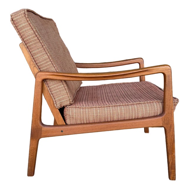 John Stuart for Ole Wanscher Danish Teak Lounge Chair For Sale