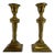 1960s Brass Ram Head Candlesticks - a Pair For Sale