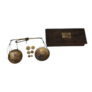 Early 1800s Apothecary Scale With Scruple and Drachma Weights
