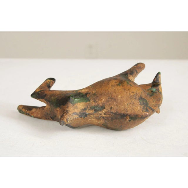 Mid Century Modern Cast Iron Bull Sculpture For Sale - Image 10 of 12