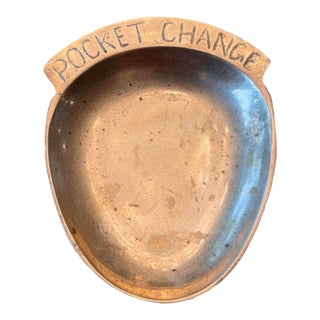 Vintage Brass "Pocket Change" Dish For Sale
