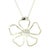 A distinctive Tiffany & Co. daisy flower pendant necklace crafted in sterling silver, featuring a bold floral motif with a...