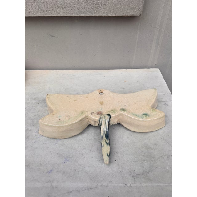 Majolica Dragonfly Wall Pocket Fives Lille, Circa 1900 For Sale In Austin - Image 6 of 7