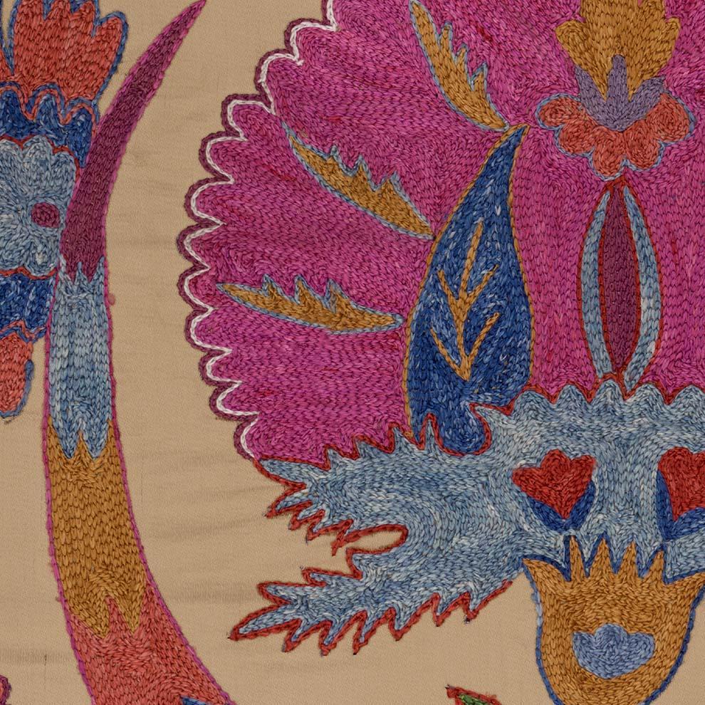 St. Frank Bright Botanical Suzani Wallpaper | Chairish