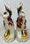 Antique Pair of 19th Century Staffordshire Figurines Depicting Period Dressed Women Riding Goats - From England. Whimsical...
