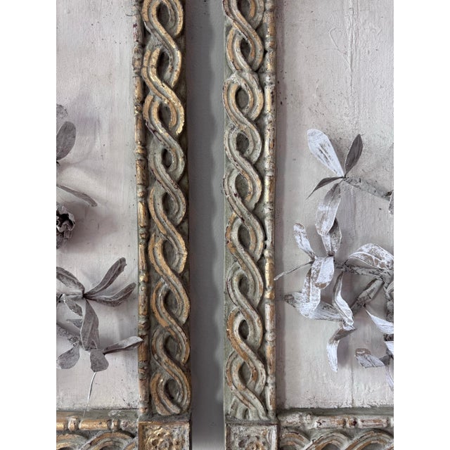White Paper Mache & Plaster Pomegranate Branch Wall Sculpture For Sale - Image 8 of 9