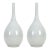 Vintage Blanc De Chine Flute Necked Flask Vases- Set of 2 For Sale