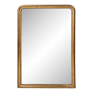 19th Century French Louis Philippe Large Gold Mirror For Sale