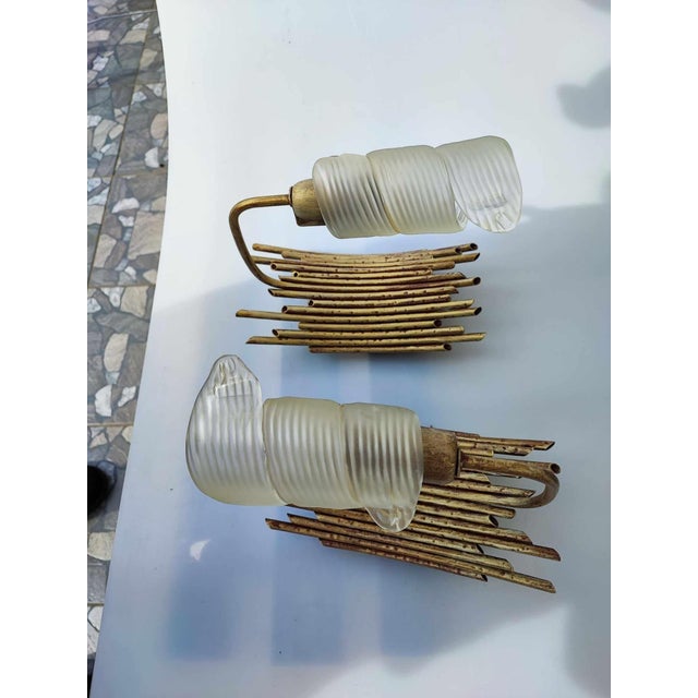 Vintage Chandelier & 2 Wall Lamps, 1980s, Set of 3 For Sale - Image 13 of 18