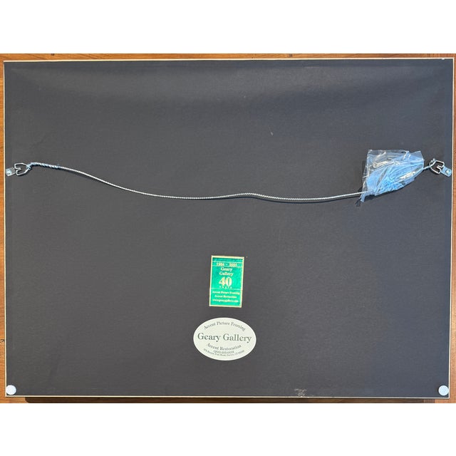 Wood Framed Original Illustration, Dog and Cat, Palm Beach Artist Vincenzo Zito, 1950s For Sale - Image 7 of 7