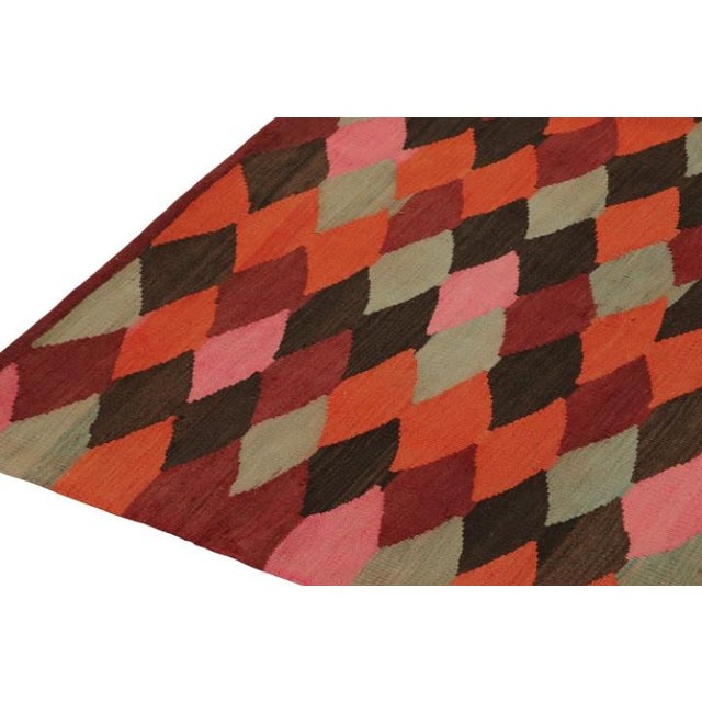 Rug & Kilim Vintage Karadagh Persian Kilim in Polychromatic Geometric Pattern by Rug & Kilim- 20"x106" For Sale - Image 4 of 5