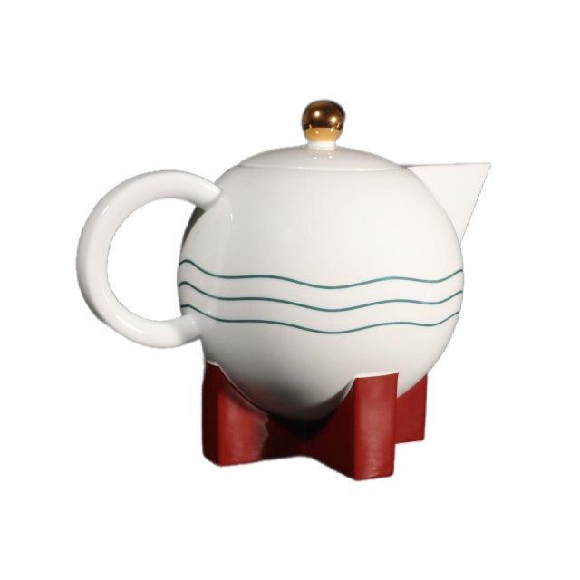 Michael Graves Big Dripper Ceramic Coffee Pot for Swid Powell For Sale - Image 11 of 18