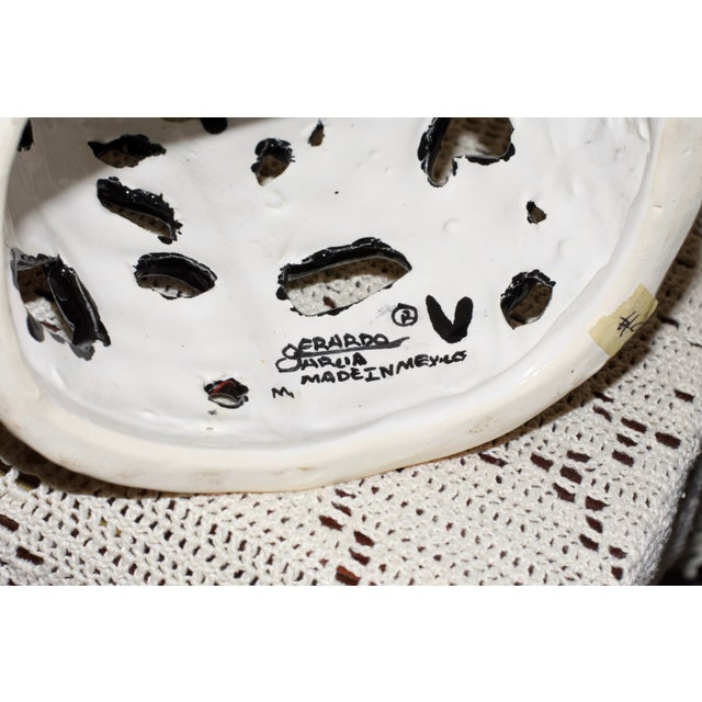 Day of the Dead Ceramic Pottery Catrina Folk Art Signed Gerardo Garcia Mexico For Sale - Image 9 of 10