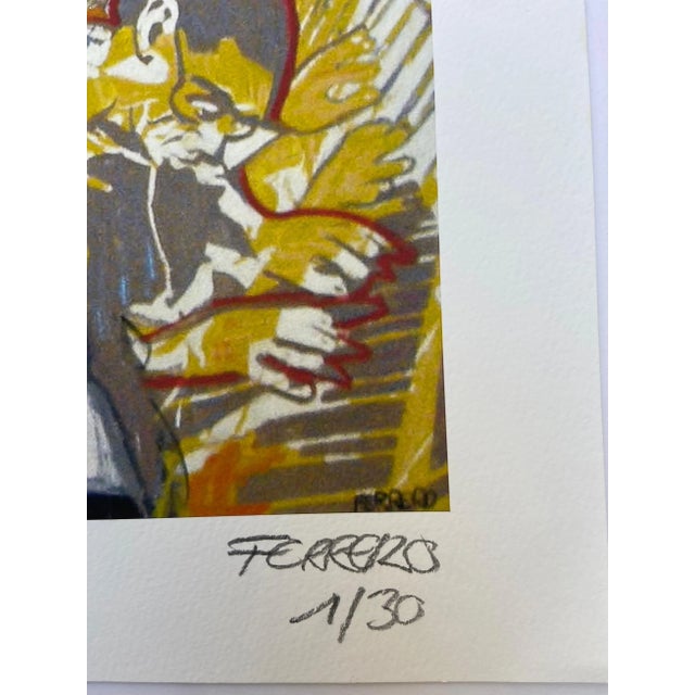 Jazzu - Marc Ferrero Hand signed and numbered lithograph out of 30 54,5 x 55 cm Circa 2015 This piece is attributed to the...