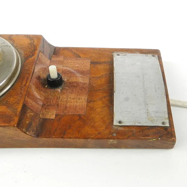 Art Deco Wall Lamp, Former Czechoslovakia, 1950s For Sale - Image 9 of 10