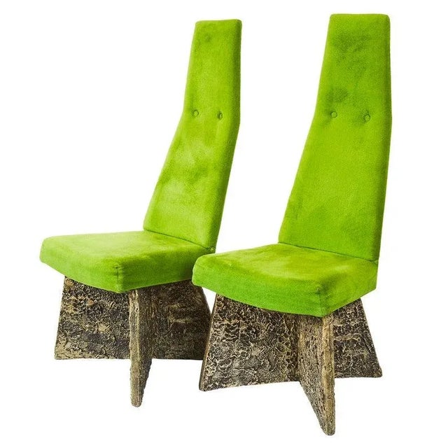 Kelly Green Craft Associates Brutalist Dining Set | 4 Chairs and Table For Sale - Image 8 of 10