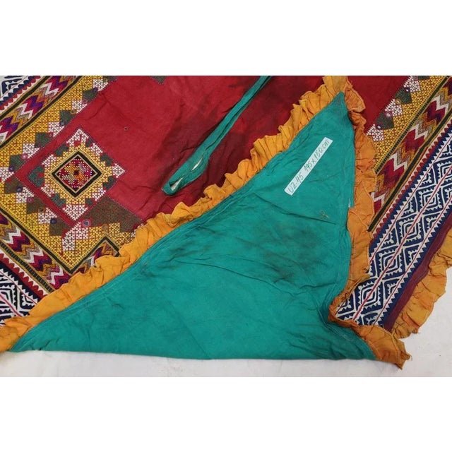 Vintage Hand Embroidered India Wall Hanging, 1920s For Sale - Image 12 of 13