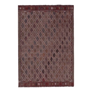 Vintage Turkish Jajim Rug 4'8'' X 7'1'' For Sale