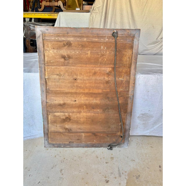 20th Century French Brass Bistro Wall Mirror For Sale - Image 13 of 13