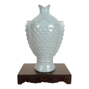 Early 20th Century Chinese Porcelain Ru Yao Buddhist Symbol Vase