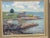 1960s Fish Houses, Summerville Oil Painting on Board Signed by Canadian Gordon Payne For Sale - Image 14 of 14