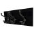 Antique Cast Iron & Faux Bamboo Wall Hooks Hangers on New Black Wooden Support For Sale - Image 9 of 9