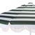 Spritely Home Lucerna 9 Ft Crank Umbrella, Green Stripe/White Pole For Sale - Image 4 of 9