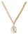 18k Gold 0.46 Carat Old Mine Cut Pierced Diamond Necklace For Sale