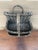 Early 20th Century American Gray Splint Oak Double Hanging Basket For Sale In South Bend - Image 6 of 10