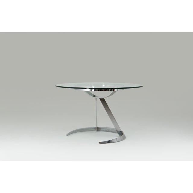 Sculptural Scimitar Dining Set in Burgundy Bouclé, 1970s, Set of 6 For Sale - Image 17 of 18