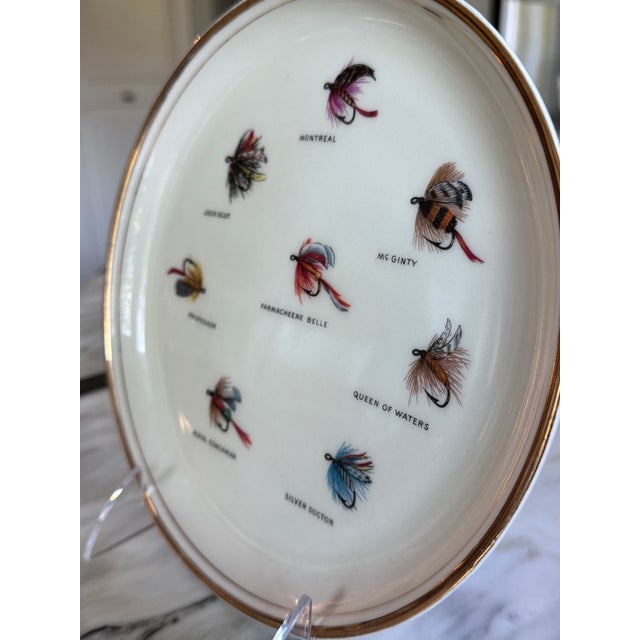 LastCHANCE!Vintage Fly Fishing Motif Wall Plate For Sale - Image 11 of 15