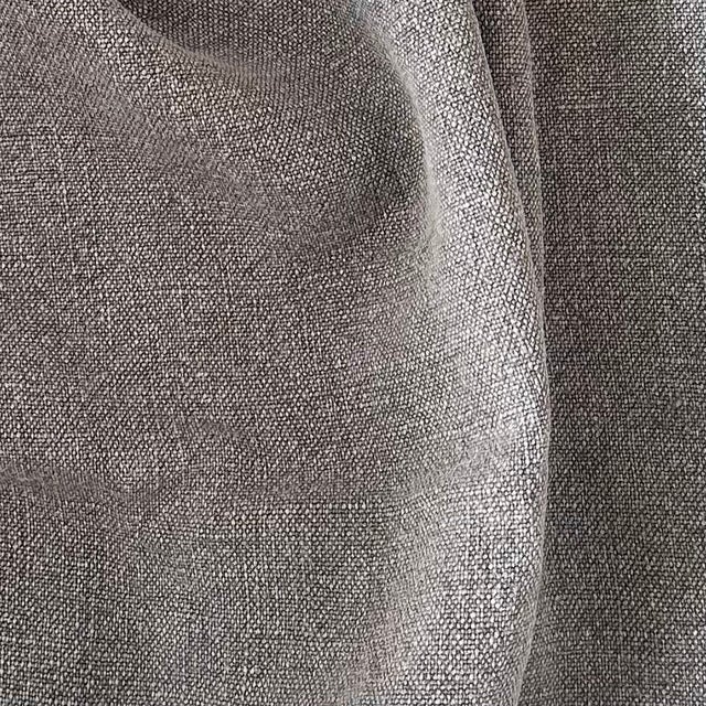 18 oz 100% stone wash linen. Color: taupe gray