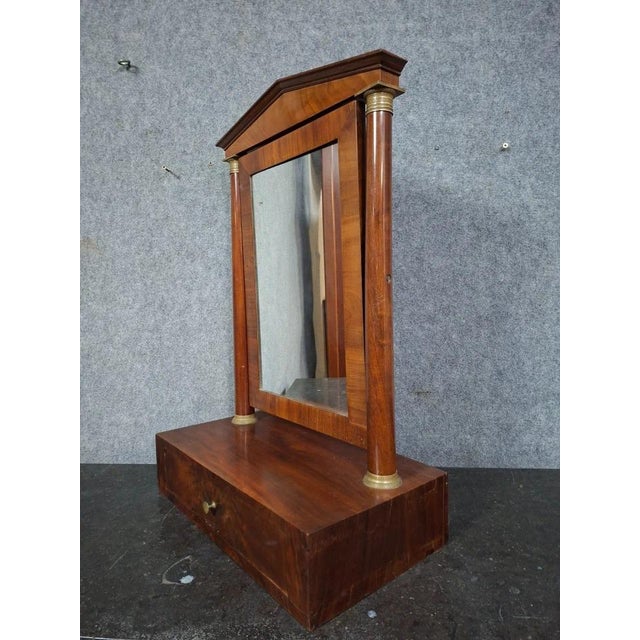 Brown 19th Century Empire Mahogany Dressing Table For Sale - Image 8 of 10