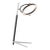 Ian K. Fowler by Visual Comfort Signature Mistral Medium Ring Lamp in Polished Nickel and Matte Black For Sale