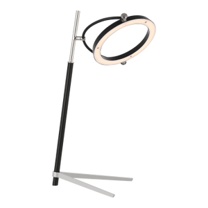 Ian K. Fowler by Visual Comfort Signature Mistral Medium Ring Lamp in Polished Nickel and Matte Black