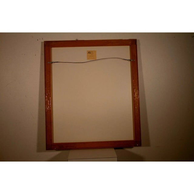 Contemporary 1980s No. 1231 Signed Contemporary Abstract Watercolor Collage on Paper by Jean Weinbaum For Sale - Image 3 of 12