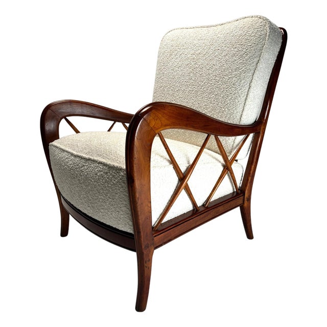 Mid-Century Modern Italian Lounge Chair by Paolo Buffa, 1950s For Sale