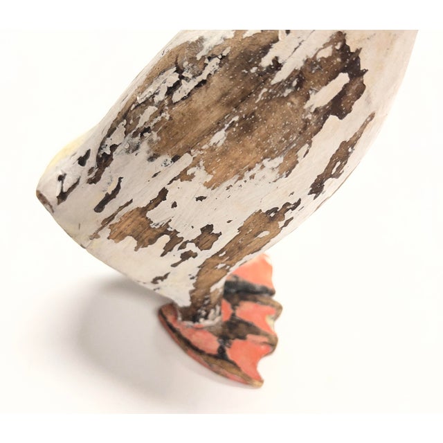 American Vintage Folk Art Duck Sculpture For Sale - Image 3 of 6