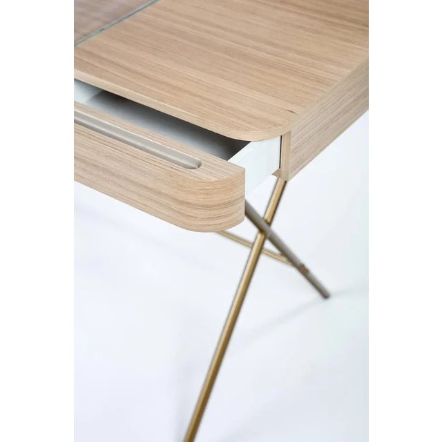 Early 21st Century Cosimo Desk with Natural Oak Veneer Top by Marco Zanuso Jr. for Adentro, 2023 For Sale - Image 5 of 8