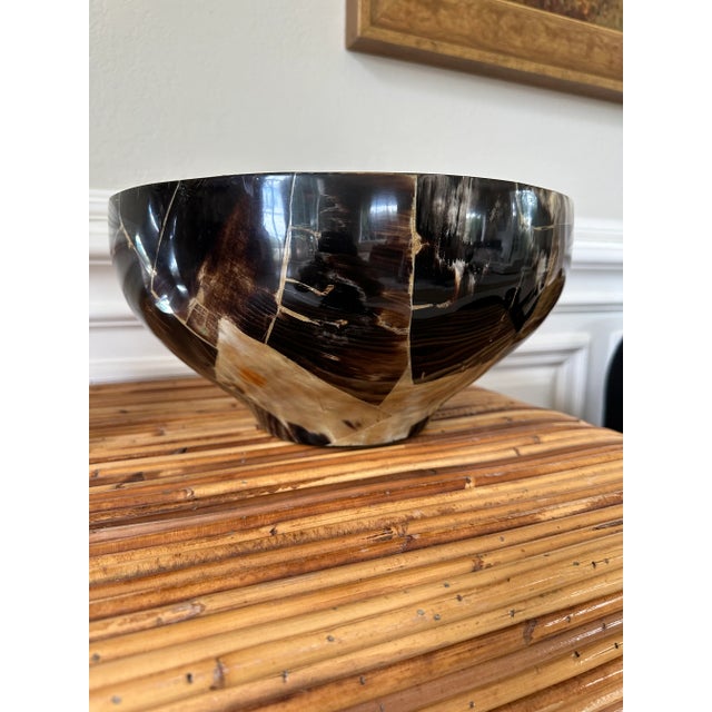 Vintage Extra Large Horn Bowl, Made in France For Sale In Los Angeles - Image 6 of 14