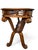 1990s Vintage Carved Wood Fretwork Console Table With Beveled Glass Top For Sale - Image 5 of 5