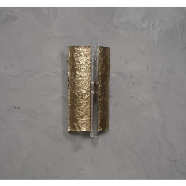 Mid-Century Gold Murano Glass Wall Light, 1990s For Sale - Image 9 of 9
