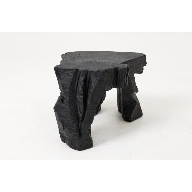 Sculptural Hardwood Stool by Logniture For Sale - Image 14 of 18