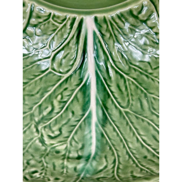 Vintage Bordallo Pinheiro Chip & Dip Platter For Sale In New Orleans - Image 6 of 8