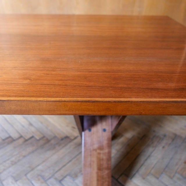 Tl58 Dining Table and Sd57 Chairs attributed to Marco Zanuso for Poggi, Italy, 1970s, Set of 7 For Sale - Image 6 of 18