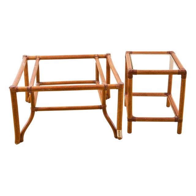 Gervasoni Bamboo Coffee Tables, Set of 2 For Sale