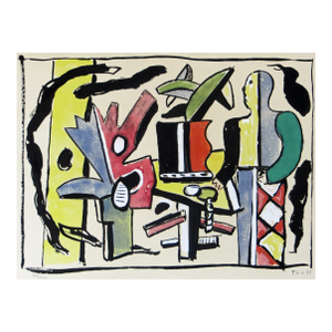 (After) Fernand Léger L'Artiste Dans Le Studio From Douze Contemporains 1959 Reproduction Print