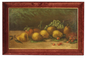 Italian Artist, Still Life with Fruit, 1950, Oil on Canvas